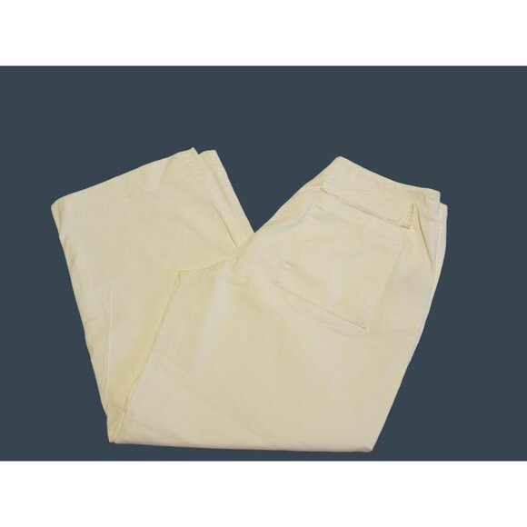 EDDIE BAUER WHITE CROP PANTS SIZE 6 PETITE - Picture 1 of 5